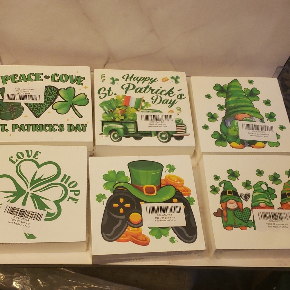 St. Patrick's Day 6 Piece Decorative Sign Set